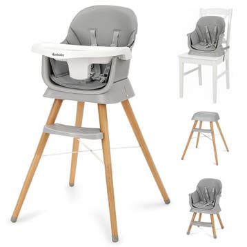 Ezebaby 6-in-1 houten kinderstoel voor babys en peuters, co, Verzenden, Nieuw