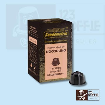 Hazelnoot koffie capsules Dolce Gusto 12 stuks Sandemetrio, Verzenden, Nieuw