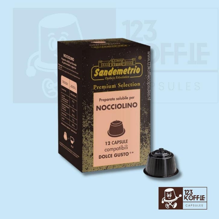 Hazelnoot koffie capsules Dolce Gusto 12 stuks Sandemetrio, Elektronische apparatuur, Koffiemachine-accessoires, Verzenden