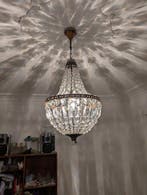 Plafondlamp - Kristal, Brons - Boheemse luchtballon