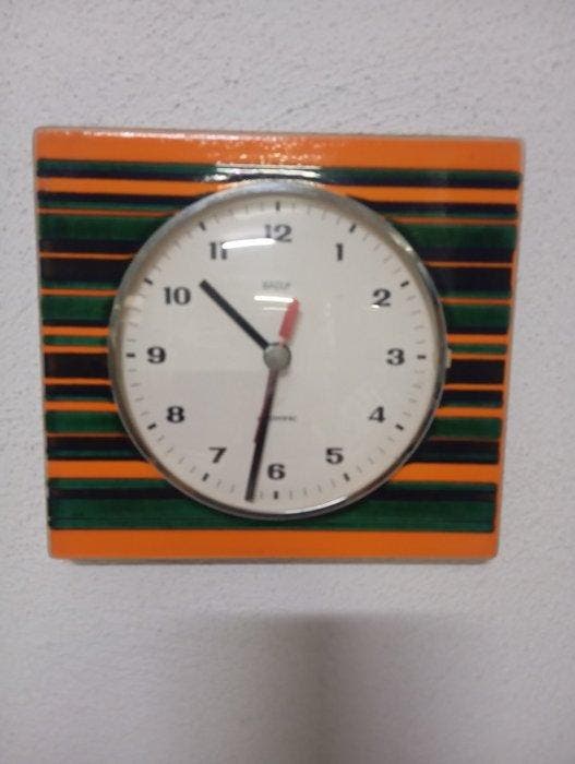 Wandklok - BADUF - Keramiek, Metaal - 1960-1970, Antiek en Kunst, Kunst | Designobjecten