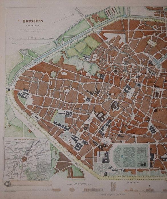 België - Brussels; SDUK - Brussels - 1851-1860, Boeken, Atlassen en Landkaarten