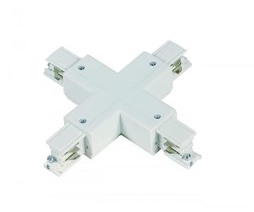 Luxar 3-Fase-Rail Kruis-verbinder wit, Verzenden