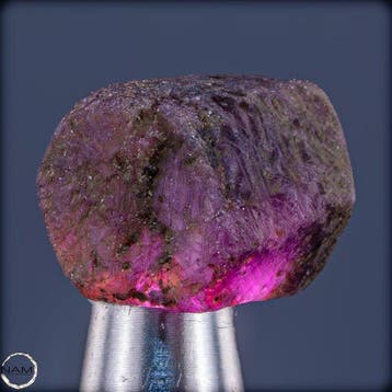 Natuurlijke zeldzame Padparadscha-saffier – Ruwe kristal met