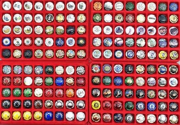Collectie champagnecapsules - Grote partij champagnecapsules