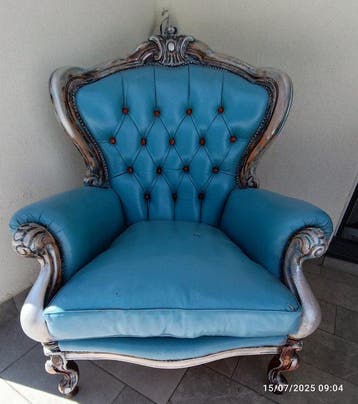 Fauteuil - Simili-cuir, Cuir de veau, Huis en Inrichting, Nieuw