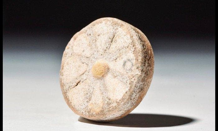 Oud-Egyptisch Faience inleg ( type Palace Ramesses III ) -, Antiek en Kunst, Antiek | Overige Antiek