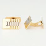 Boutons de manchette - 14 carats Or jaune, Or blanc