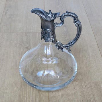 Kan - Neo-Rococo-stijl in tin en geblazen glas - Belle