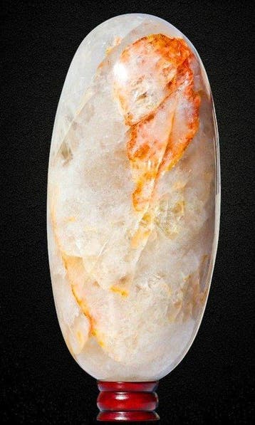 11,9 kg Lingam en quartz de feu - 33 cm - Quartz hématoïde