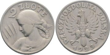 2 Zloty 1925 Polen Republik 1918-1939, Verzenden, België