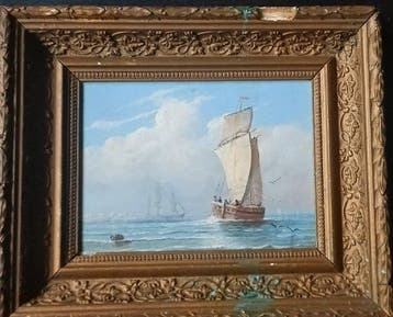 Europese school (XIX-XX) - Marina, Antiek en Kunst