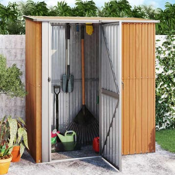 vidaXL Tuinhuis 180,5x97x209,5 cm gegalvaniseerd staal, Tuin en Terras, Verzenden, Nieuw