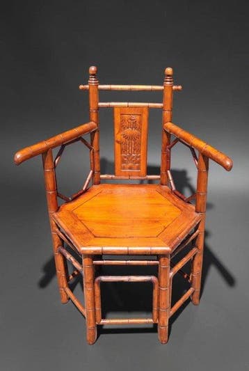 Fauteuil - Pear - China - Faux Bamboo