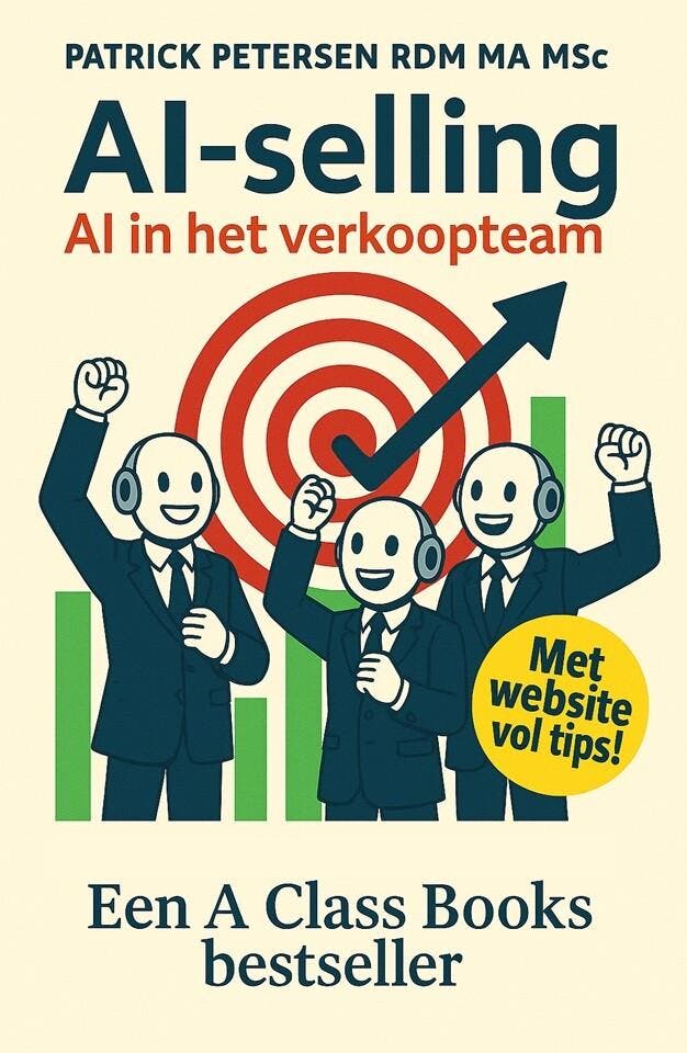 AI-selling 9789082298154 Patrick Petersen RDM MA MSc, Boeken, Economie, Management en Marketing, Zo goed als nieuw, Verzenden