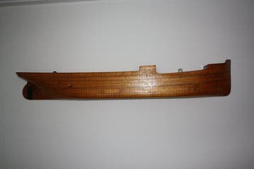 Maritieme objecten - Hout- Builders Plate Half Model, Antiek en Kunst
