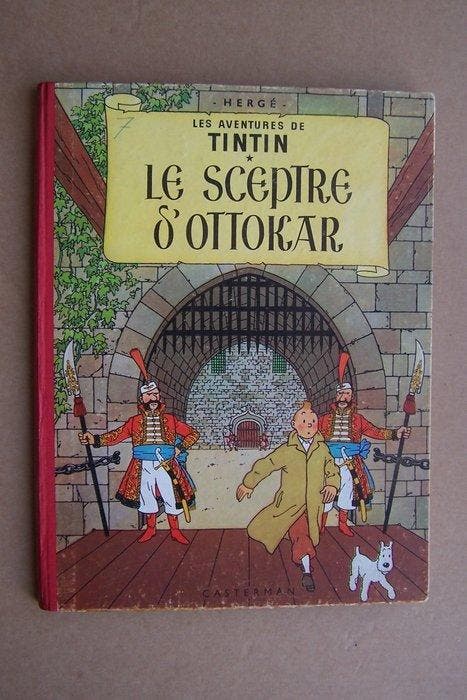 Tintin T6 + T10 - 2x C - 2 Album - Herdruk - 1957, Boeken, Stripverhalen
