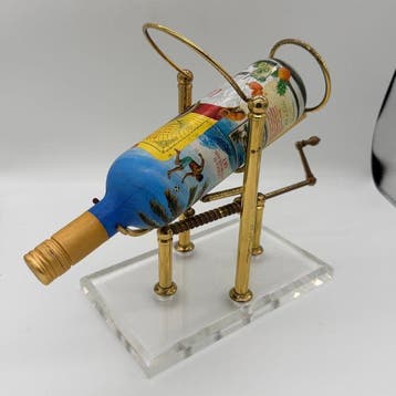 Karaf - Messing, acryl - Decanteermachine, Antiek en Kunst