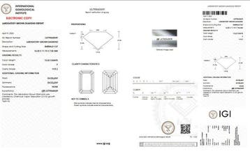 Verlovingsring - 14 karaat Geel goud - 13.22ct. tw. Diamant