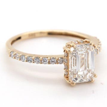 Zonder minimumprijs - Ring - 14 karaat Geel goud - 2.24ct., Handtassen en Accessoires, Ringen, Nieuw