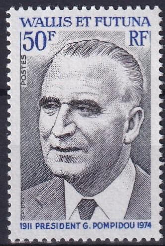 Wallis et Futuna - 1975 - Pompidou - Postfris, Timbres & Monnaies, Timbres | Océanie, Verzenden