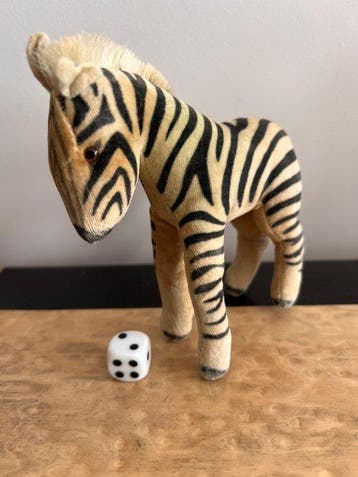 Steiff - Jouet Zebra van fluweel - 1960-1970 - Allemagne