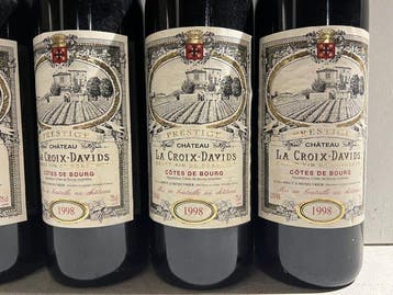 1998 Chateau la Croix-Davids - Côtes de Bourg - 6 Flessen, Verzamelen, Wijnen, Nieuw