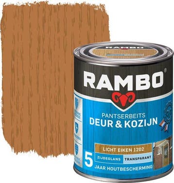 Rambo Pantserbeits Deur & Kozijn Transparant Licht Eiken, Verzenden, Nieuw
