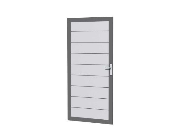 Veiling - Aluminium tuindeur - lichtgrijs - 183x93 cm, Tuin en Terras, Schuttingen