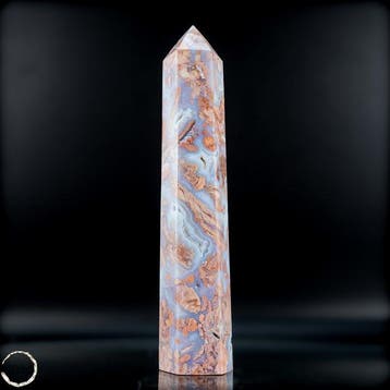 Candy-Achat Obelisk – Kunstwerk van de Aarde in zachte