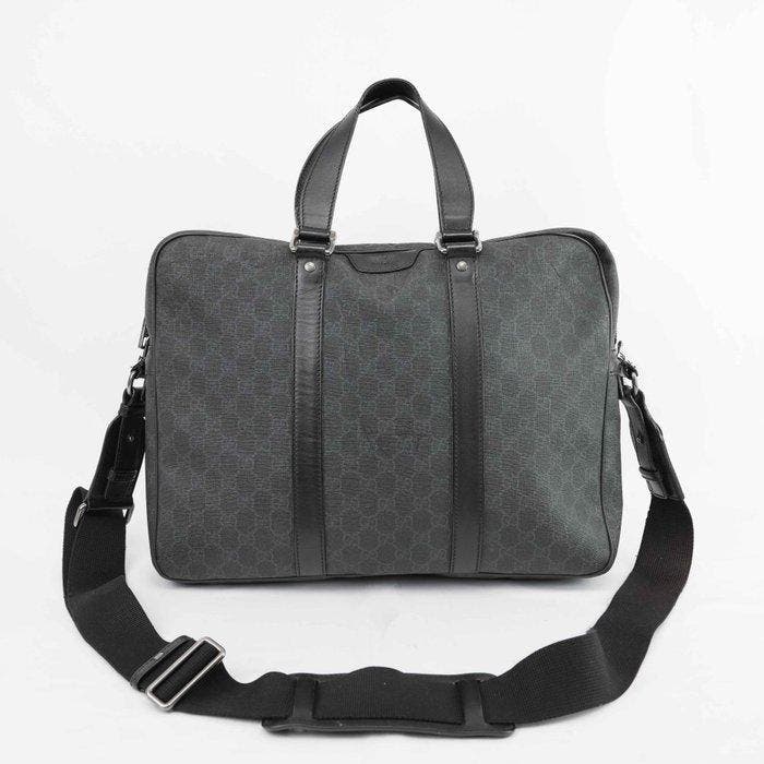 Gucci - GG Supreme Monogram Briefcase Business Bag Coated, Handtassen en Accessoires, Tassen | Damestassen