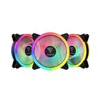 3x 120mm PC Ventilator Fans met aRGB LED verlichting / Co..., Computers en Software, Computerkoelers, Ophalen of Verzenden, Nieuw