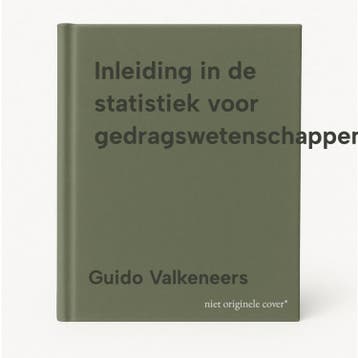 Inleiding in de statistiek voor gedragswetenschappen, Verzenden, Zo goed als nieuw, Guido Valkeneers