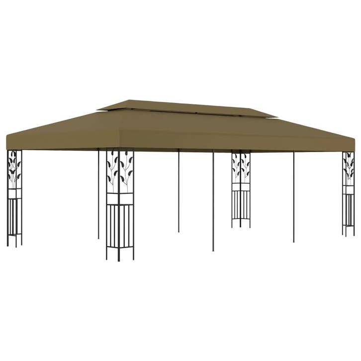 vidaXL Prieel 180 g/m² 6x3 m taupe, Tuin en Terras, Partytenten, Nieuw, Verzenden