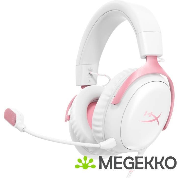 HyperX Cloud III Bedrade Gaming Headset in wit/roze, Informatique & Logiciels, Ordinateurs & Logiciels Autre, Envoi