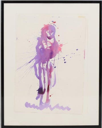 Anton Heyboer (1924-2005) - Paarse figuur, Antiek en Kunst