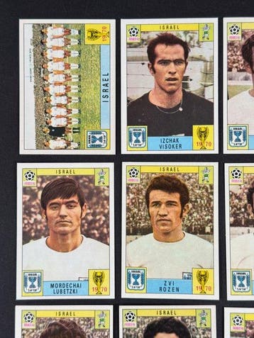1970 Panini Mexico 70 World Cup, - Israel complete team - 12, Nieuw