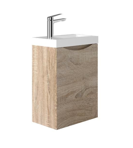 SALE - Mela 40 - Licht eiken - Toiletmeubel -, Doe-het-zelf en Bouw, Sanitair, Nieuw, Ophalen of Verzenden