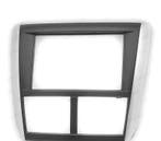 Facade Autoradio 2 Din Noir Et Gris Pour Subaru Forester 08-, Verzenden
