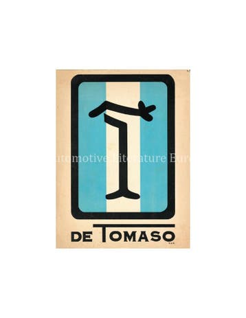 1973 DE TOMASO PROGRAMMA BROCHURE ITALIAANS ENGELS, Nieuw