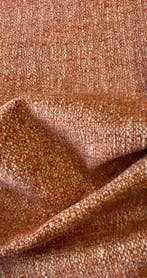 Gevlochten geweven stof met bouclé-effect melange, gemaakt