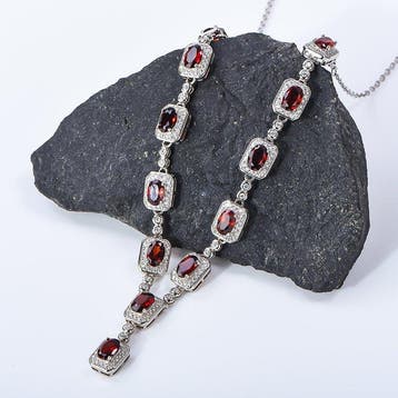 Zonder minimumprijs - Statement ketting - 18 karaat Witgoud,