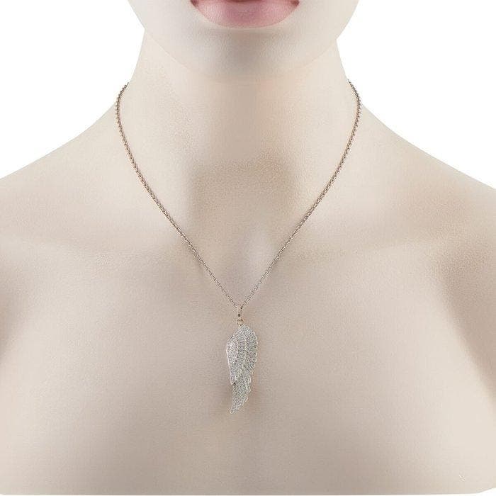 Garrard - Ketting met hanger - 18 karaat GARRARD Wings 18K, Handtassen en Accessoires, Antieke sieraden