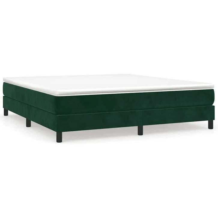 Bedframe 160x200 groen fluweel | Tweede kansje | OP = OP, Huis en Inrichting, Slaapkamer | Bedden, 160 cm, 200 cm, Groen, Zo goed als nieuw