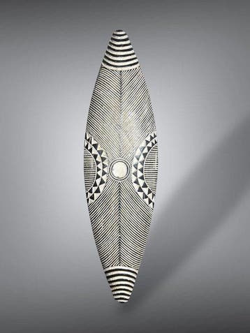 Bouclier Zoulou-102cm (Sans prix de réserve), Antiquités & Art, Art | Art non-occidental