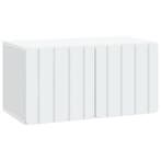 vidaXL Wandmontage TV-kast Wit 59,5 x 31 x 30 cm Bewerkt, Verzenden
