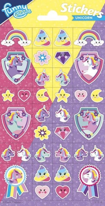 Glitter Stickers Eenhoorn, Hobby en Vrije tijd, Verzenden, Nieuw