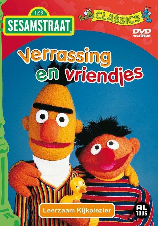 Sesamstraat verrassing en vriendjes (dvd tweedehands film), Cd's en Dvd's, Dvd's | Actie, Ophalen of Verzenden
