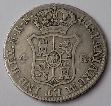 Espagne. Joseph Bonaparte. 4 Reales 1813 Madrid RN, Postzegels en Munten