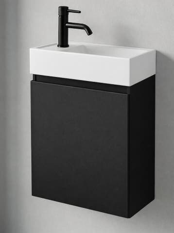 SALE - Volda 40 links - Mat zwart - Toiletmeubel -, Ophalen of Verzenden